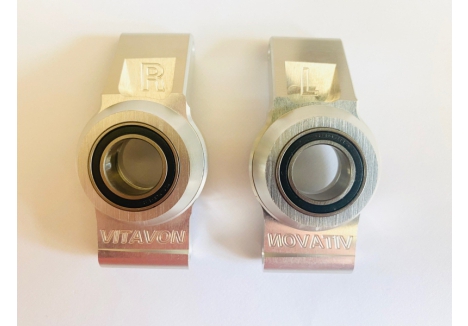 Vitavon Rear Hub Carrier Silver for Traxxas X-MAXX RC Monster Truck VITTRX7752SL