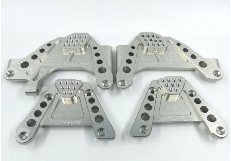 Vitavon SCX6 Front Rear Shock Tower Axial 1/6 Silver VITAXI251001SL