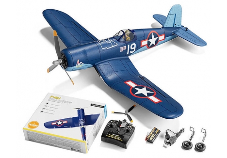 Volantex F4U Corsair 4-Channel 500mm Brushless RC Aeroplane Blue V768-3