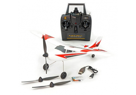 Volantex Trainstar Mini V2 3-Channel 400mm Brushed RC Plane Red V761-1V2R