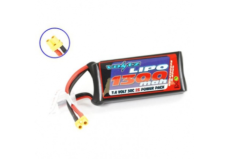Voltz 1300mAh 2S 7.4V 30C LiPo Battery XT30 VZ0413002SXT30