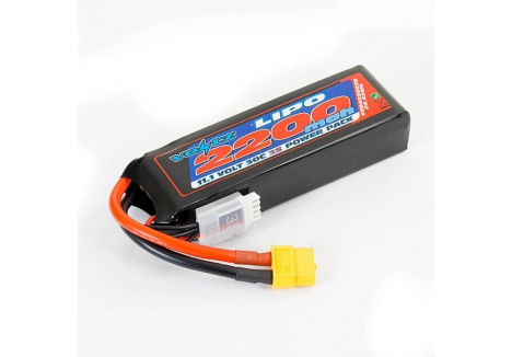 Voltz 2200mAh 11.1V 3S 30C LiPo Battery with XT60 Connector VZ0422003SXT60