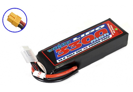 Voltz 3300mAh 14.8V 4S 30C LiPo Battery XT60 VZ0433004SXT60