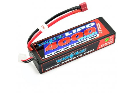 VOLTZ 4000mAh 2S 7.4V 50C LiPo Hardcase Battery Stick Pack VZ0310