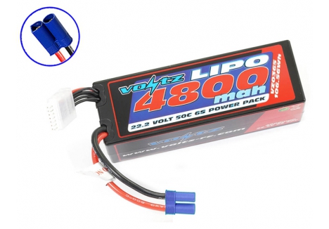 Voltz 4800mAh 22.2V 6S 50C Hardcase LiPo Battery EC5 Stick Pack VZ0365EC5