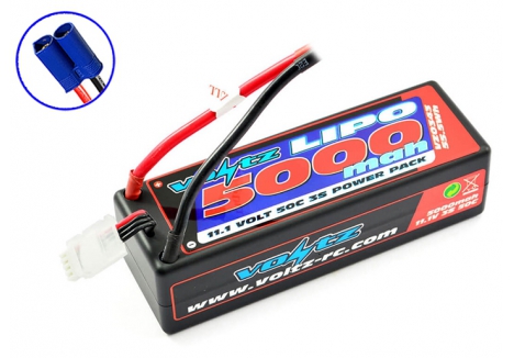 Voltz 5000mAh 3S 11.1V 50C Hardcase LiPo Stick Pack EC5 VZ0343EC5