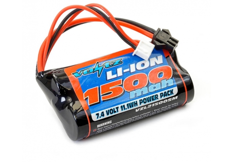 Voltz Li-Ion 7.4V 1500mAh RC Battery SM2.5 Connector XH Balance VZL21500SM