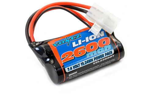Voltz Li-Ion 7.4V 2600mAh RC Battery with Tamiya Connector VZL22600T