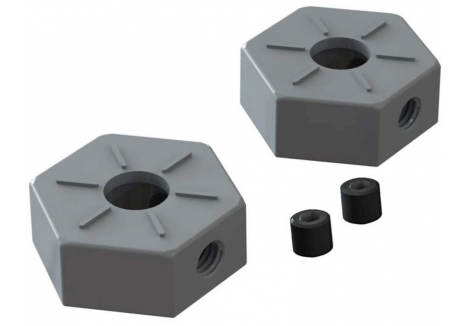 Wheel Hex Metal 14mm (2): BLX 3S