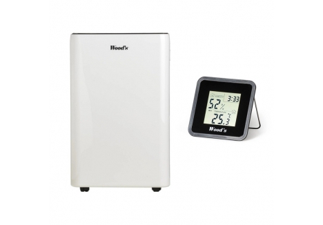 Woods MRD20GWKIT Dehumidifier with Free Hygrometer - White