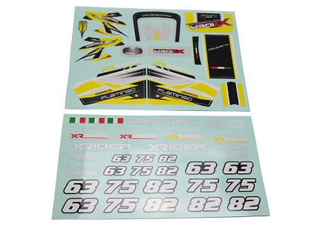 X-Rider Flamingo Sticker Yellow RC Model Spare Part XR-FG8044YL