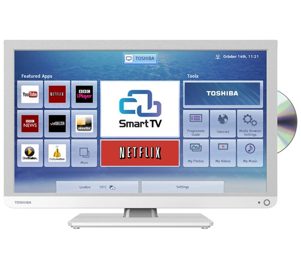 Appliance Electronics Toshiba 24D3434DB 24IN HD Ready Freeview Smart