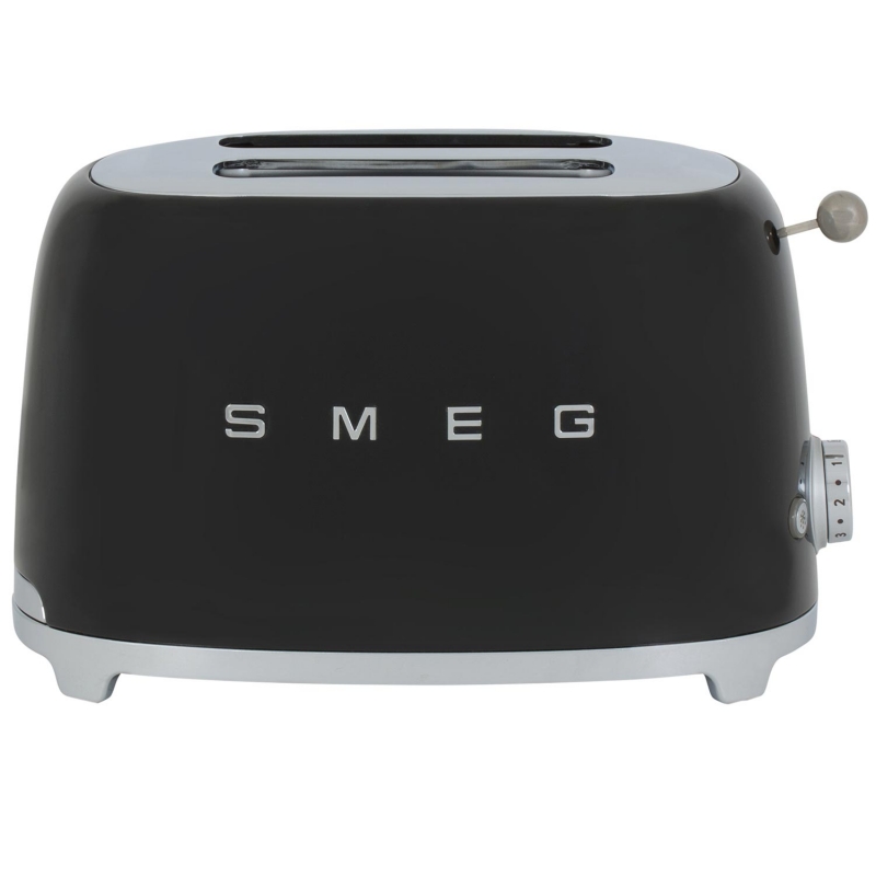 Appliance Electronics Smeg TSF01BLUK Black Retro 950w 2 Slice Toaster