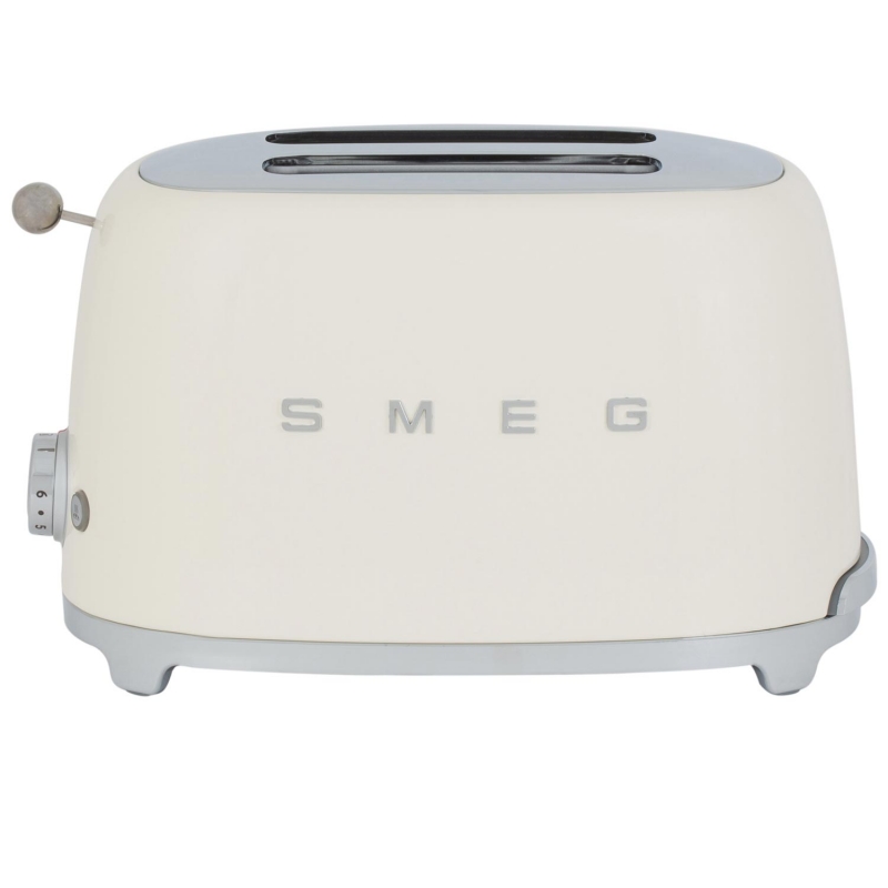 Appliance Electronics Smeg TSF01CRUK Cream Retro 950w 2 Slice Toaster