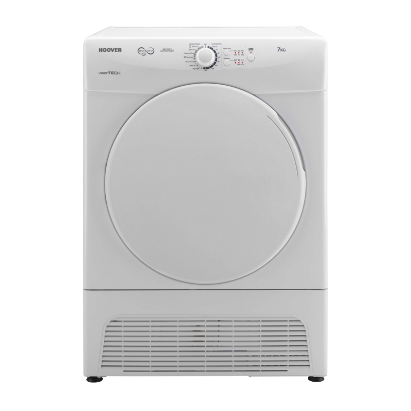 Appliance Electronics Hoover VTC570B White 7kg Condenser Tumble Dryer