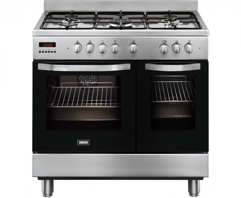 Appliance Electronics Zanussi ZCK98307XA 90cm Dual Fuel Range Cooker
