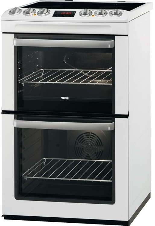 Appliance Electronics Zanussi ZCV551MWC 55cm White Electric Cooker