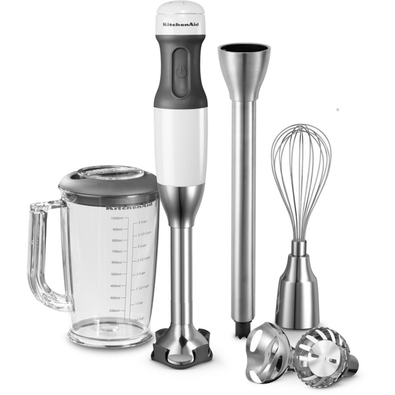 Appliance Electronics KitchenAid 5KHB2531BWH Classic Hand Blender