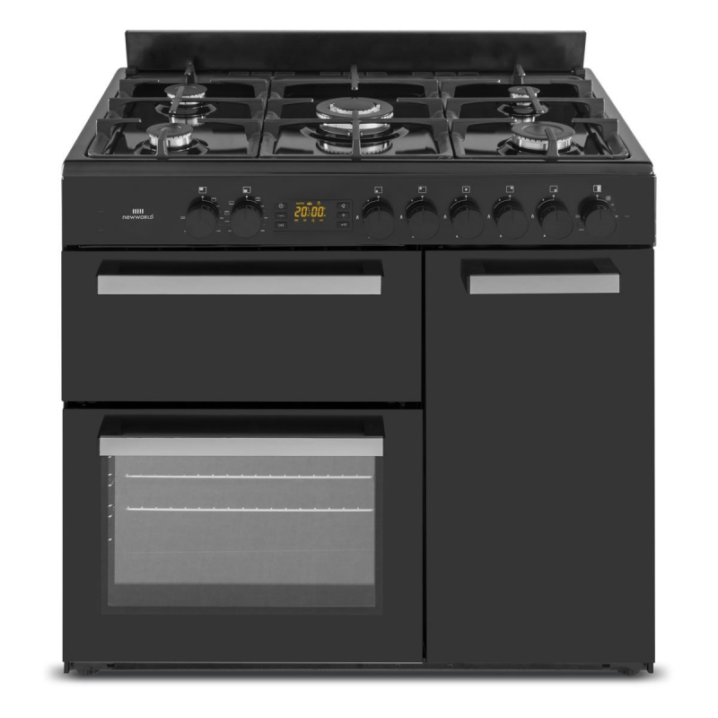 Appliance Electronics New World NW90DF3BL 900mm Dual Fuel Range