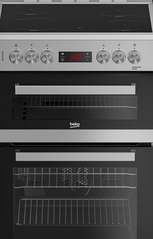 Appliance Electronics Beko EDC634S 60cm Double Oven Electric Cooker