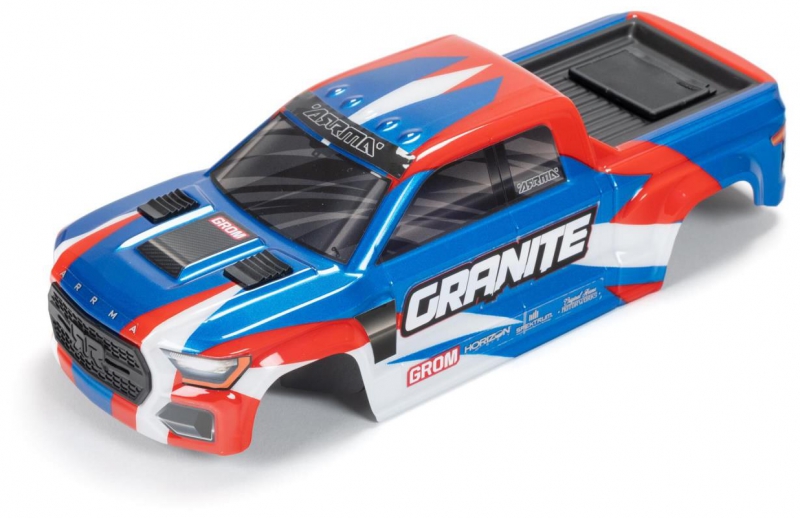ARRMA Granite GROM Body Clear ARA412004 - Carrosserie Et Ailes Transparentes Avec Décalques