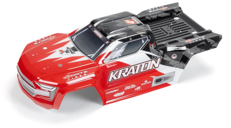 ARRMA KRATON Blue/Orange Body Set - Pre-Painted Polycarbonate Replacement For 1/8 Scale RC Cars