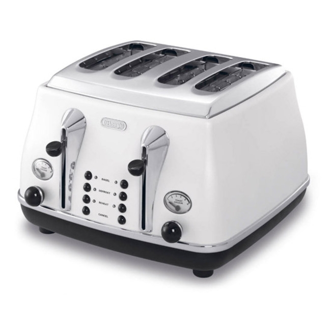 Appliance Electronics DeLonghi CTOM4003.W White Metallic Micalite