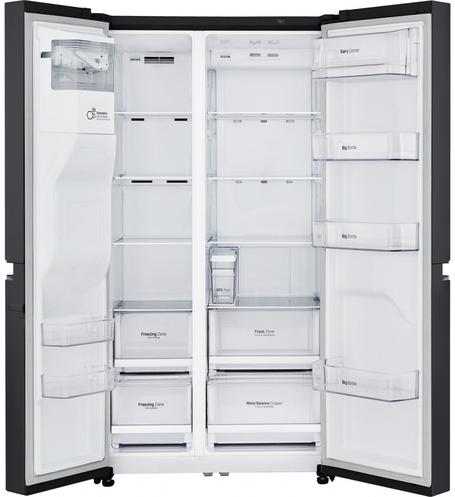 Appliance Electronics LG GSL761MCXV American Fridge Freezer in Black