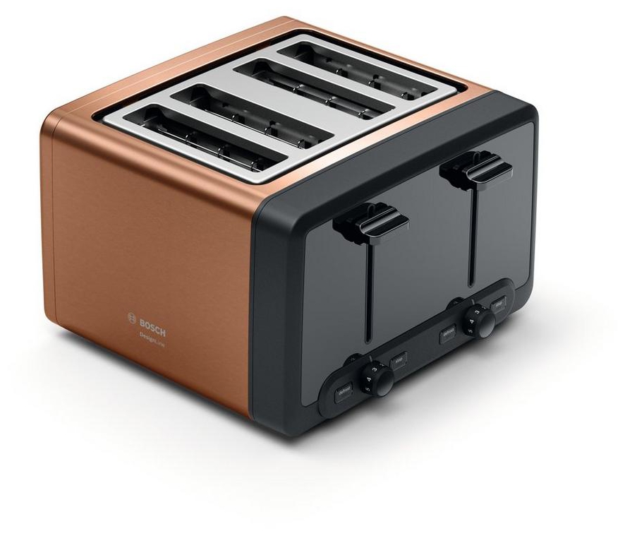 Appliance Electronics Bosch TAT4P449GB 4 Slice Toaster Copper