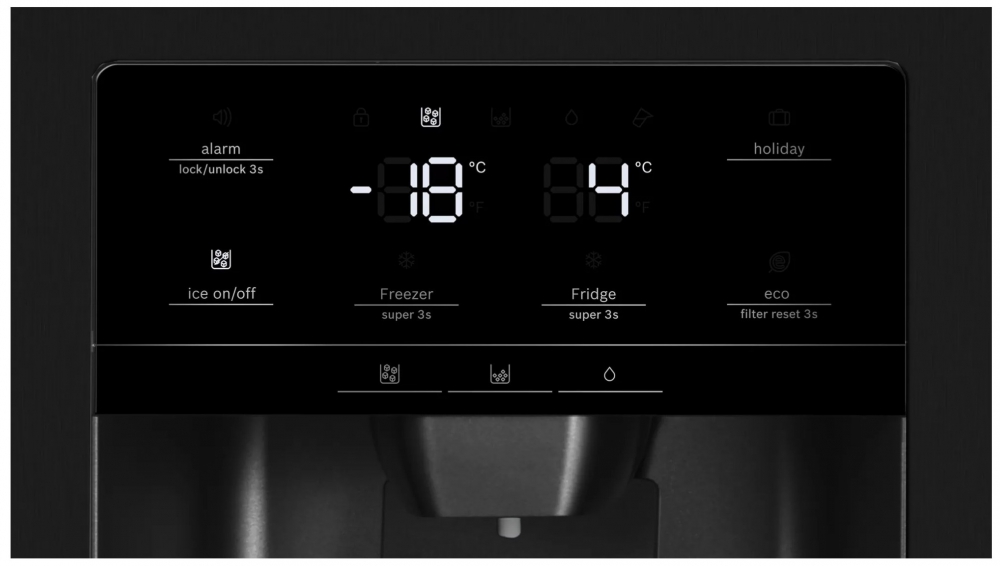 Appliance Electronics Bosch KAD93VBFPG American Style Fridge Freezer