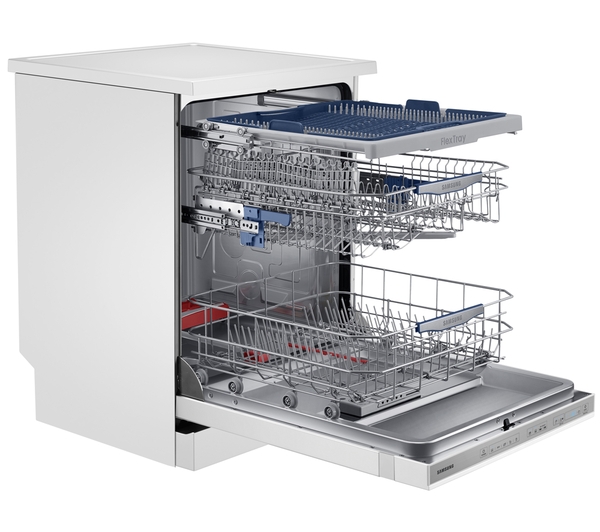 Appliance Electronics Samsung WaterWall DW60H9950FW Full size Dishwasher in White