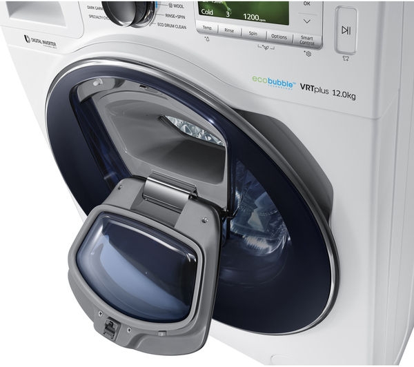 Appliance Electronics .Samsung AddWash WW12K8412OW 12Kg 1400 Spin