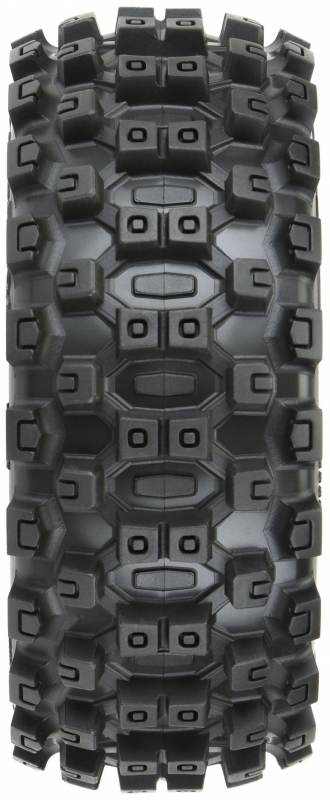Pro-Line Racing Badlands MX 1.9" All-Terrain Buggy Tires 4 Mounted On Mach 10 Black 1 9 12mm Hex Wheels For Typhon Grom 4x4 Front Or Rear Pro1024610