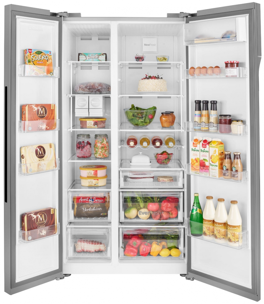 Appliance Electronics Beko ASGL142X EcoSmart American Fridge Freezer