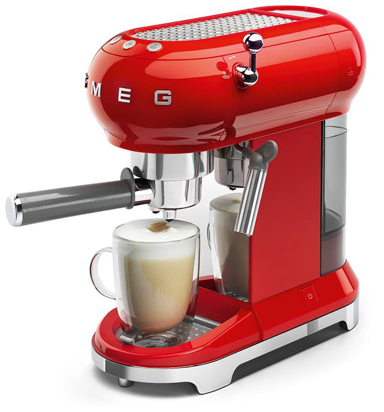 Appliance Electronics Smeg ECF01RDUK 50's Retro Style Espresso Coffee